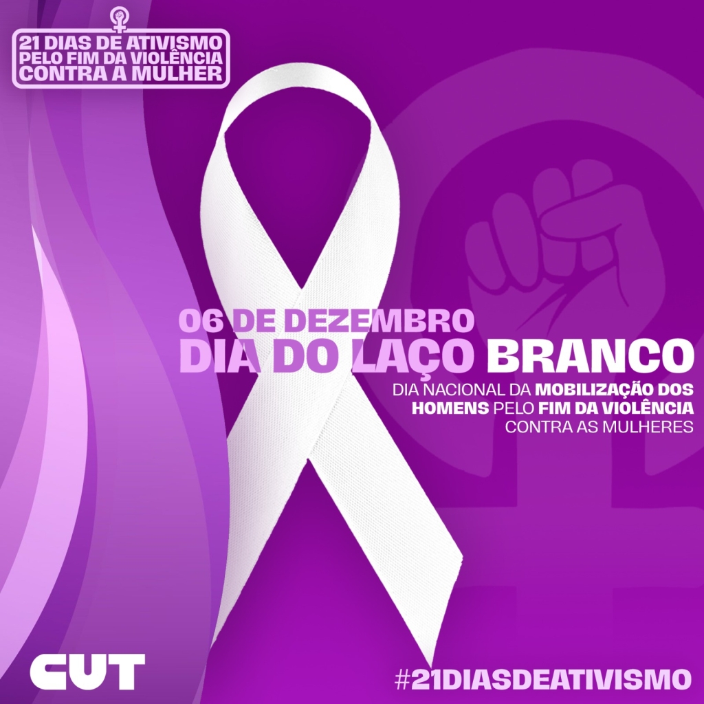 #21DiasDeAtivismo 👥✊🏾  ♏ Durante a jornada dos 21 Dias de Ativismo de Luta Pelo Fim da Violência Contra a Mulher vamos divulgar ações, datas e relembrar formas de cada um fazer sua parte para um mundo mais justo e igual.  🙅🏽‍♀ O Brasil celebra em 6 de dezembro o Dia Nacional de Mobilização dos Homens pelo Fim da Violência contra as Mulheres desde 2007. Diante do aumento no número de feminicídios e da violência de gênero no país, torna-se mais urgente somar ações em defesa das mulheres.   📢 A ideia é sensibilizar os homens para também lutarem contra as diversas formas de violência que atingem as mulheres.  Compartilhe a postagem com tag #21DiasDeAtivismo